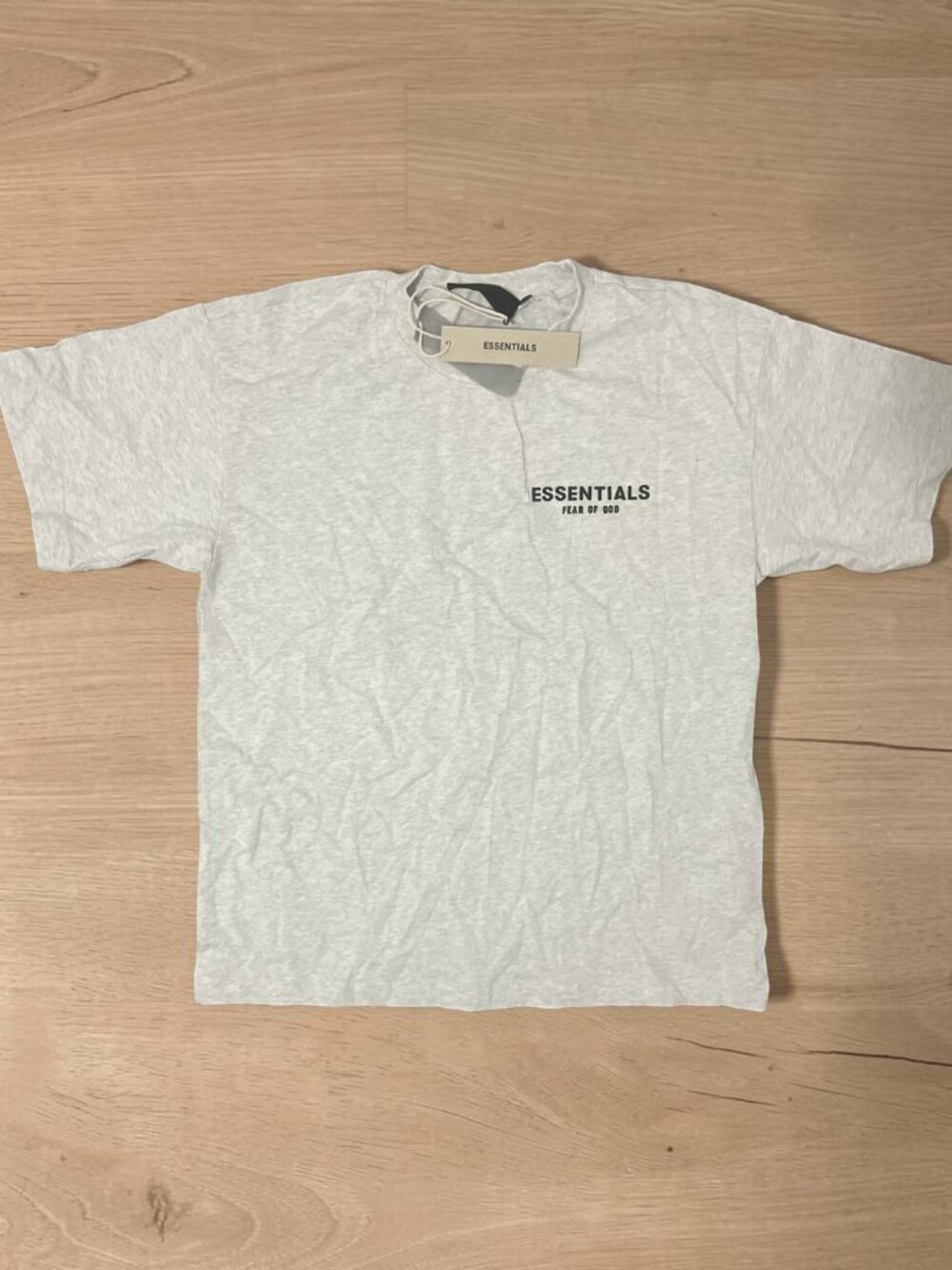 Essentials Fear Of God Light Oatmeal T-Shirt Size S